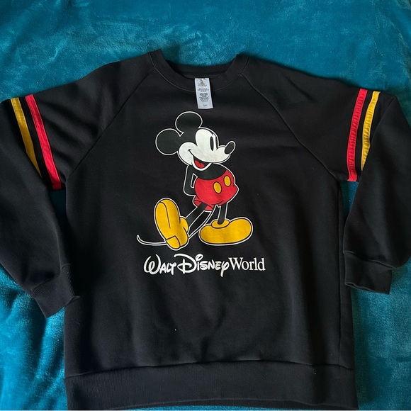 Disney Sweaters - Disney Black Sweatshirt with Mickey Mouse Design